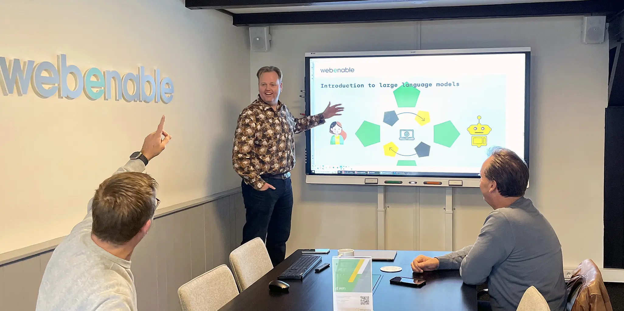 Screenshot van de oorspronkelijke AI pagina op webenable.nl