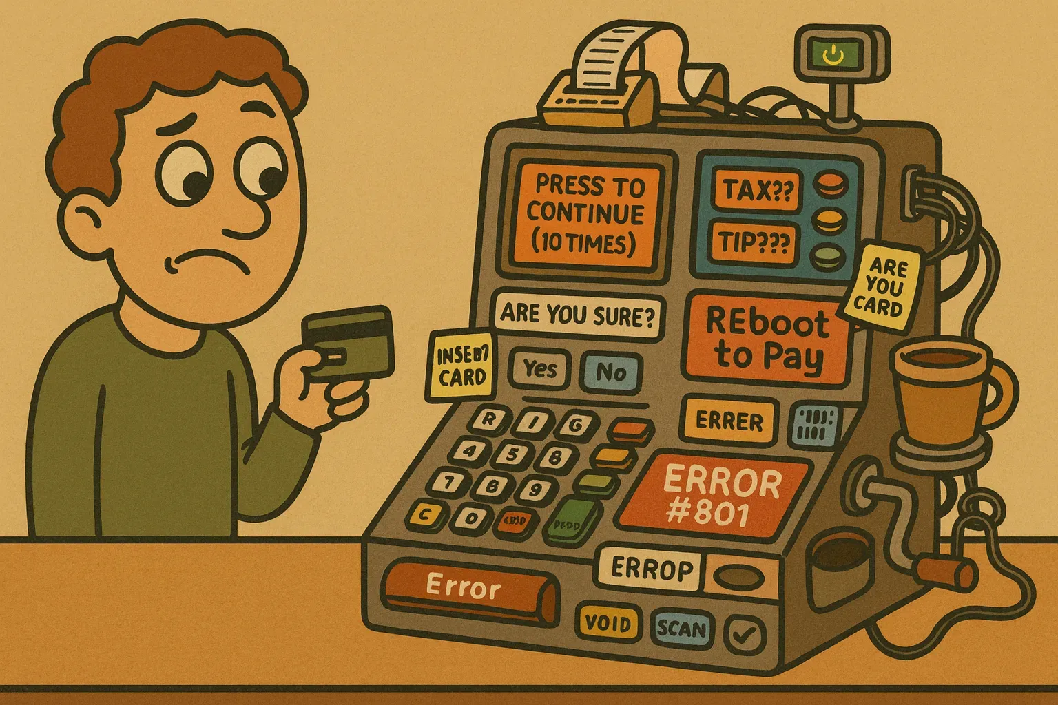 Het gemiddelde POS-systeem anno 2025 biedt een vrij slechte UX-beleving.