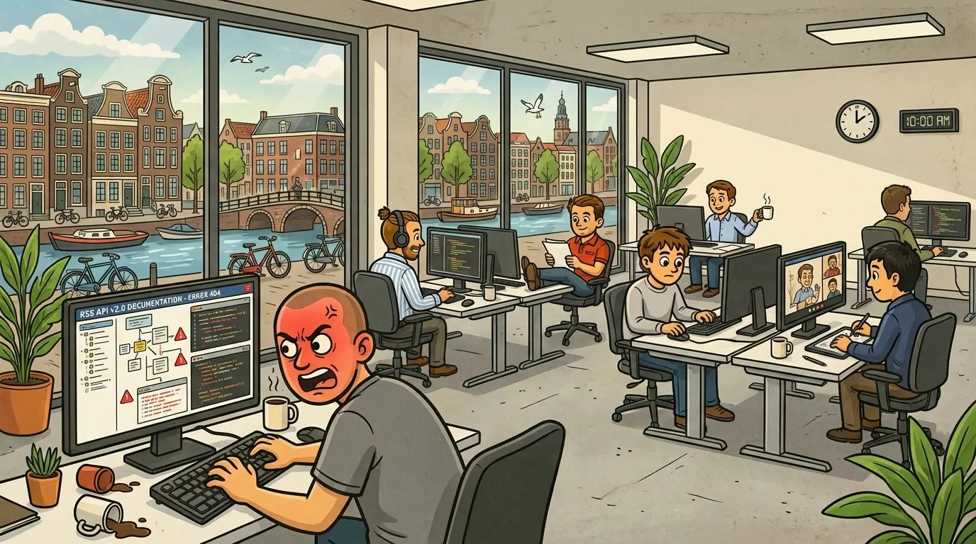 Business as usual terwijl Jeroen vocht met de API