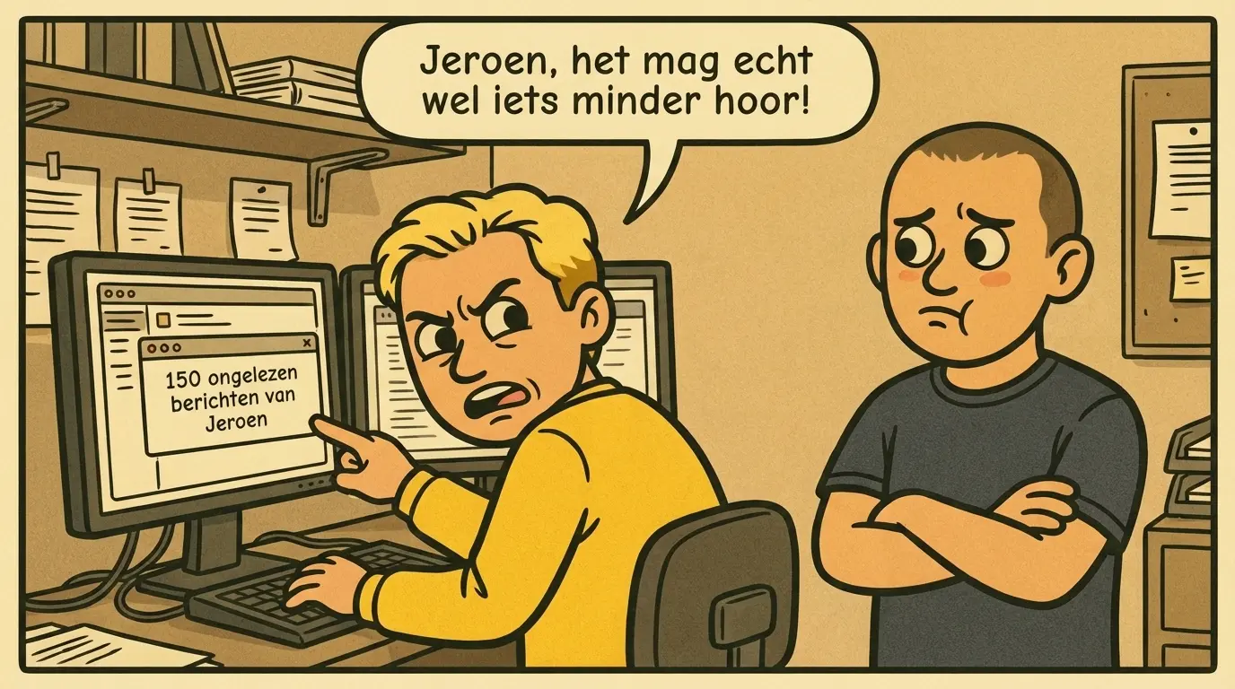 Iets te enthousiast met het verzamelen van berichtgeving