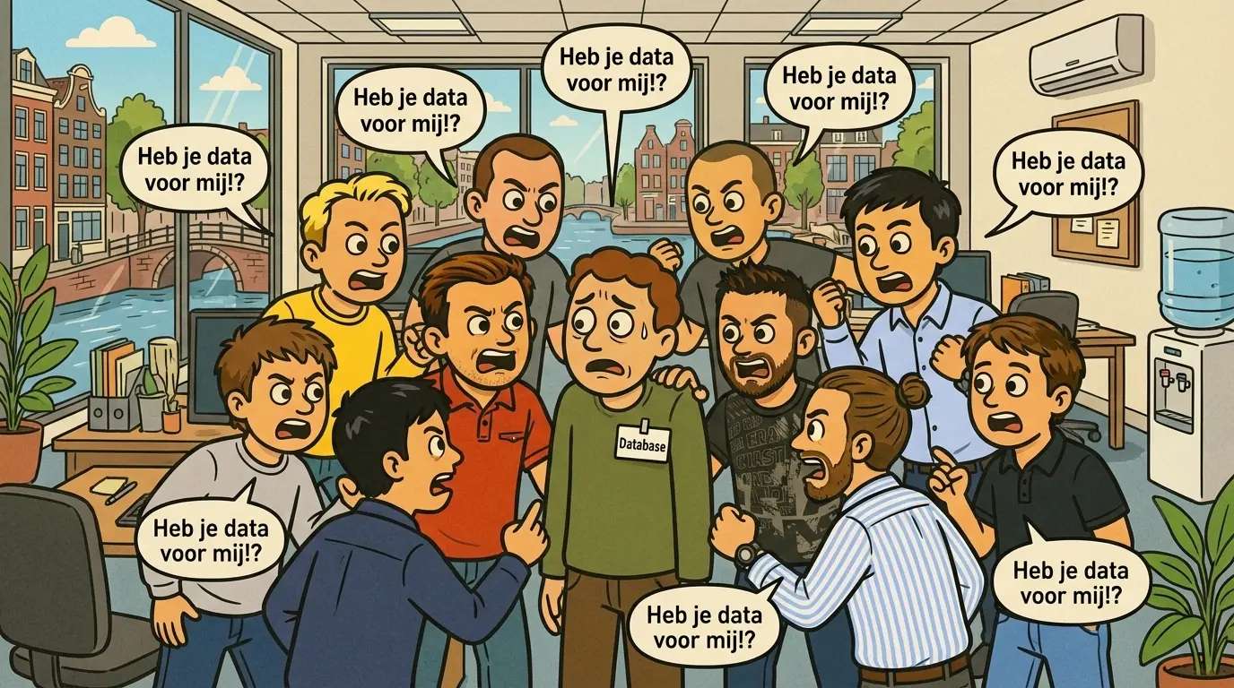 Workers die tegelijk de database bestormen in een stampede-effect