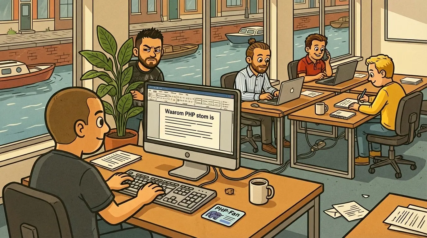Illustratie bij het artikel over de beperkingen van PHP