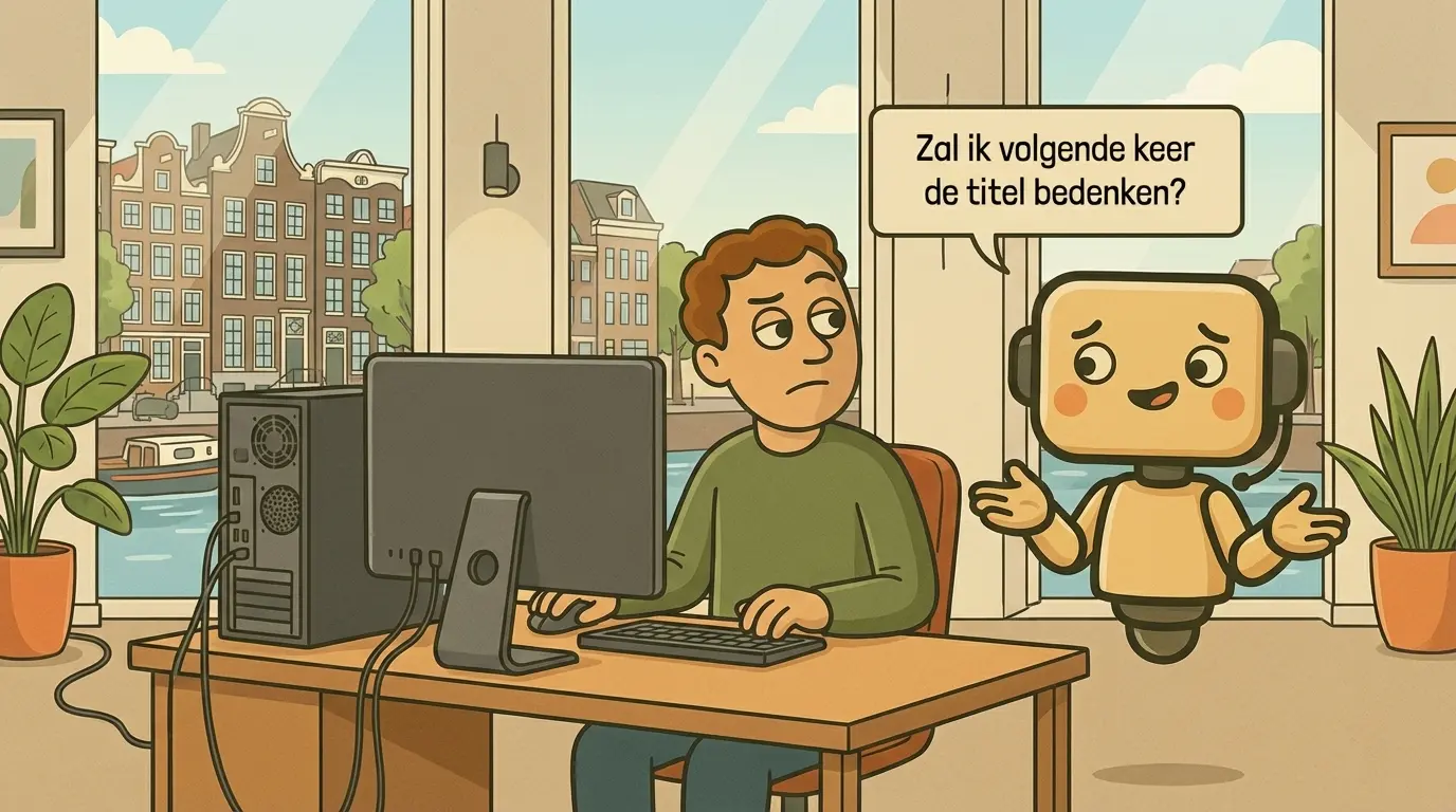 Robot vraagt aan zijn collega: 