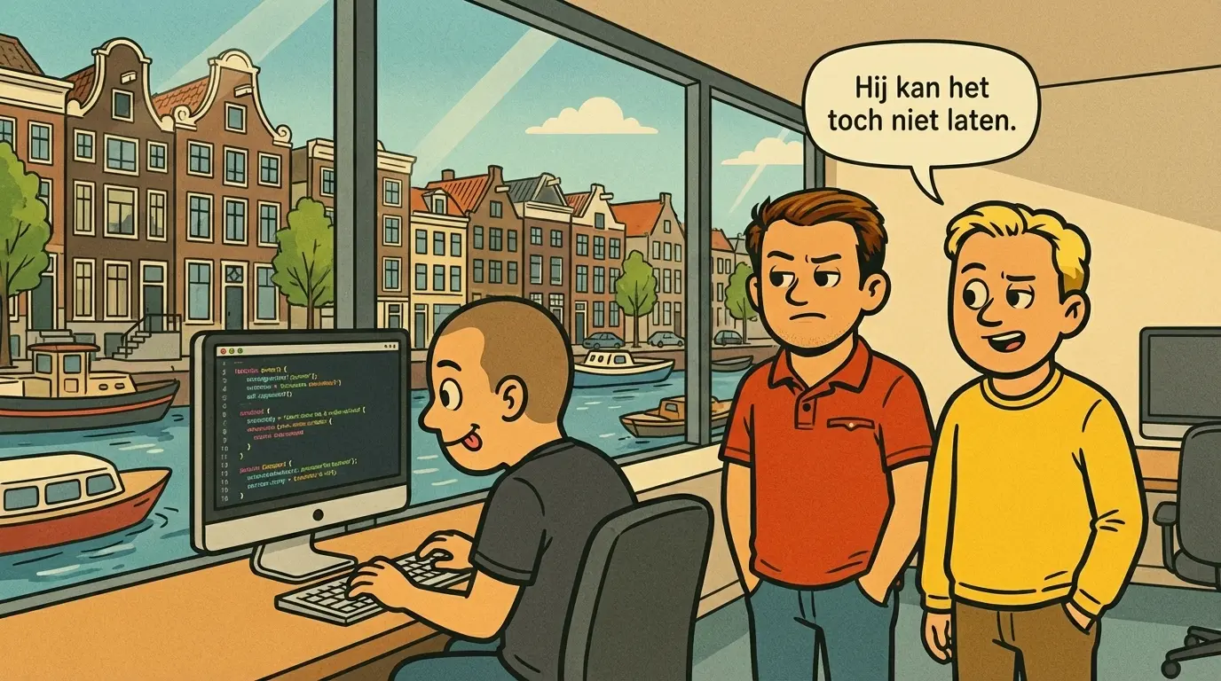 Hij kan het toch niet laten om mee te doen