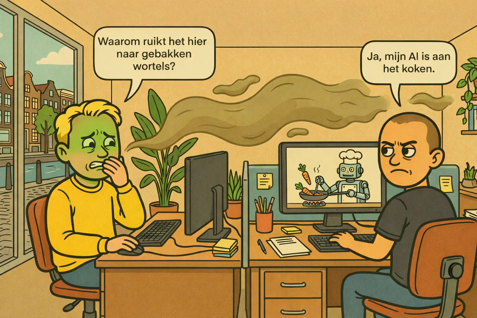 Wie weet hoe het er over een jaar uitziet. Of ruikt.