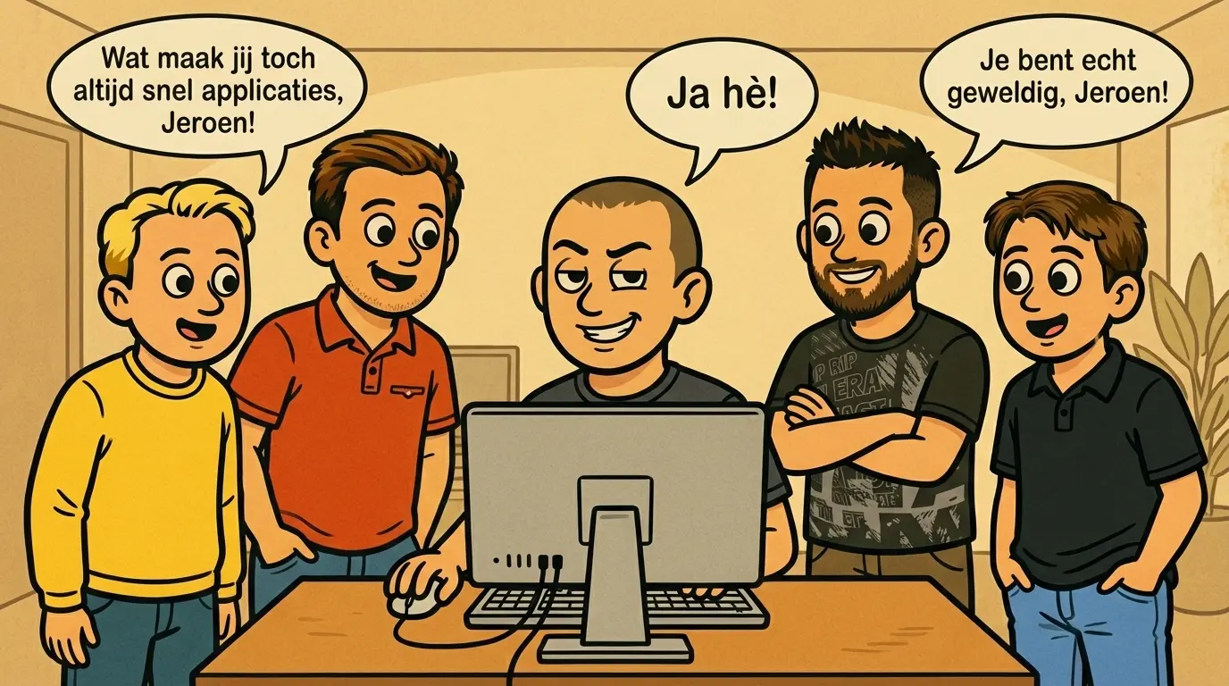 Nog steeds een normale dag op kantoor