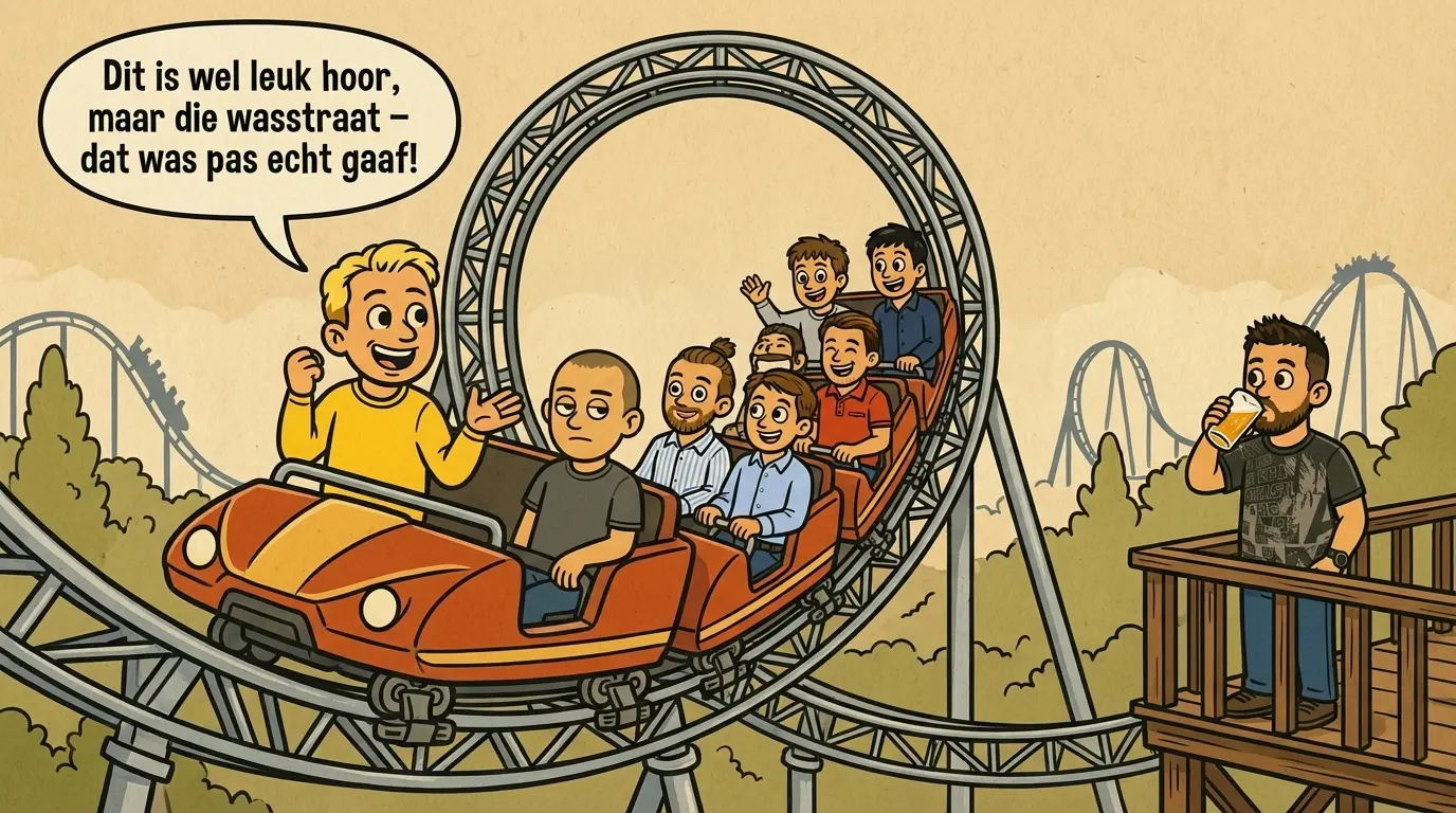 De Python in de Efteling, maar de wasstraat was voor Casper pas echt gaaf