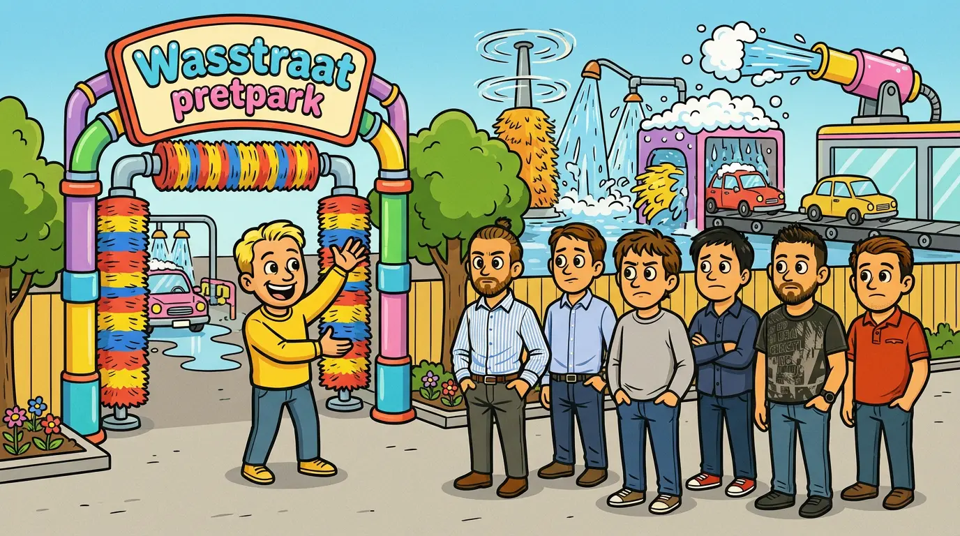 De wasstraat als pretpark voor Casper